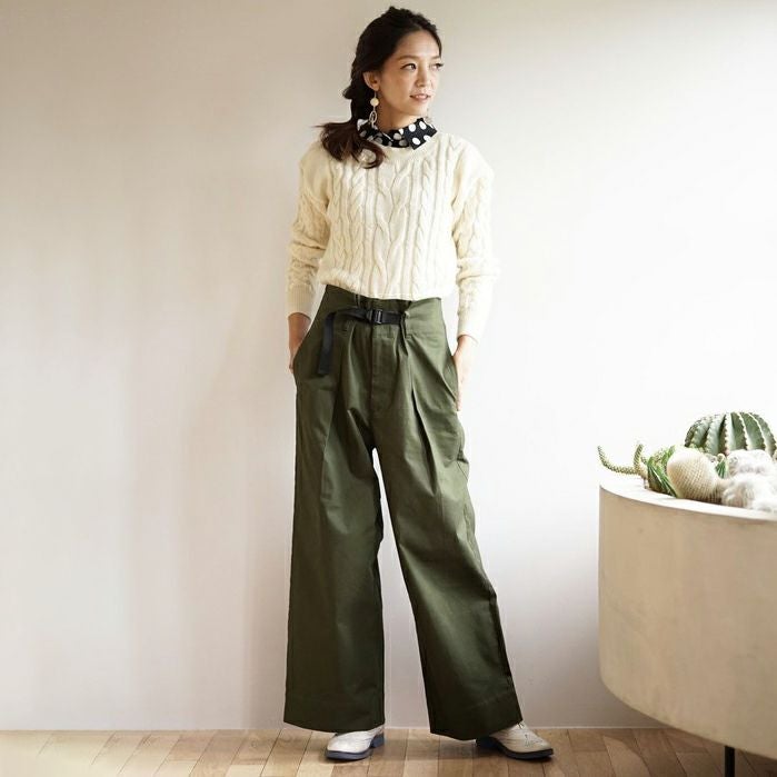 ワイドベイカーパンツもりのがっこうレディース