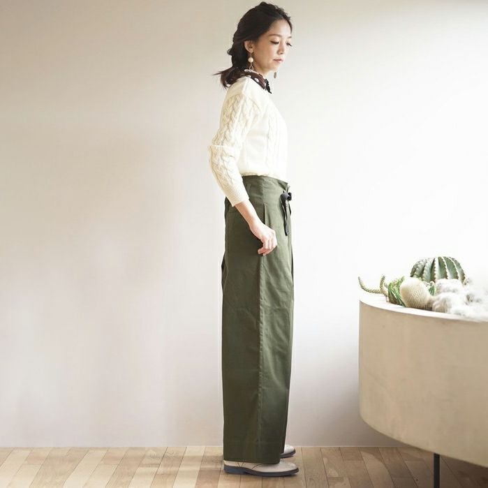 ワイドベイカーパンツもりのがっこうレディース