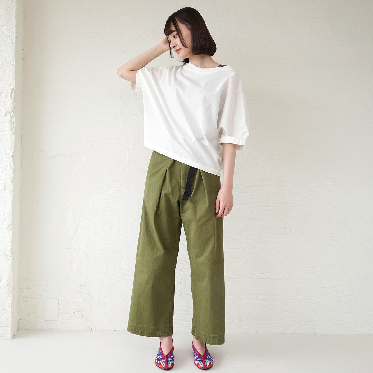 ワイドベイカーパンツもりのがっこうレディース