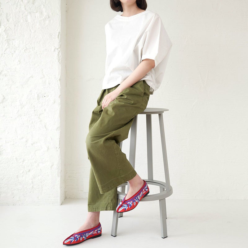 ワイドベイカーパンツもりのがっこうレディース