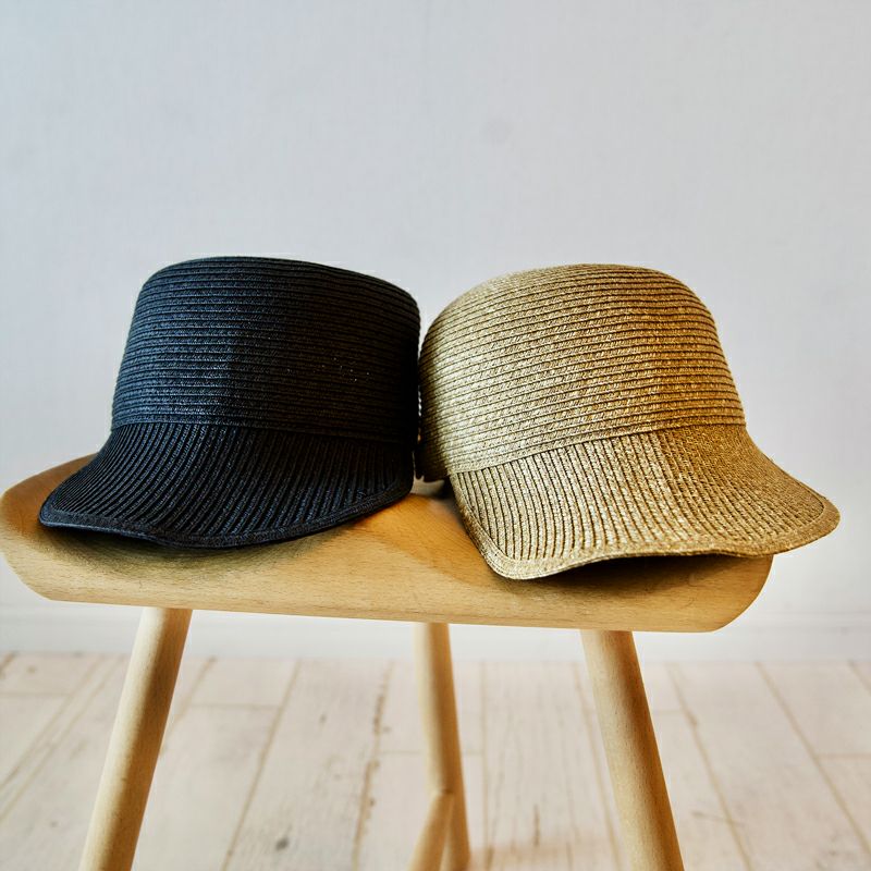 シンプルかわいい大人のキャップ麦わら帽子