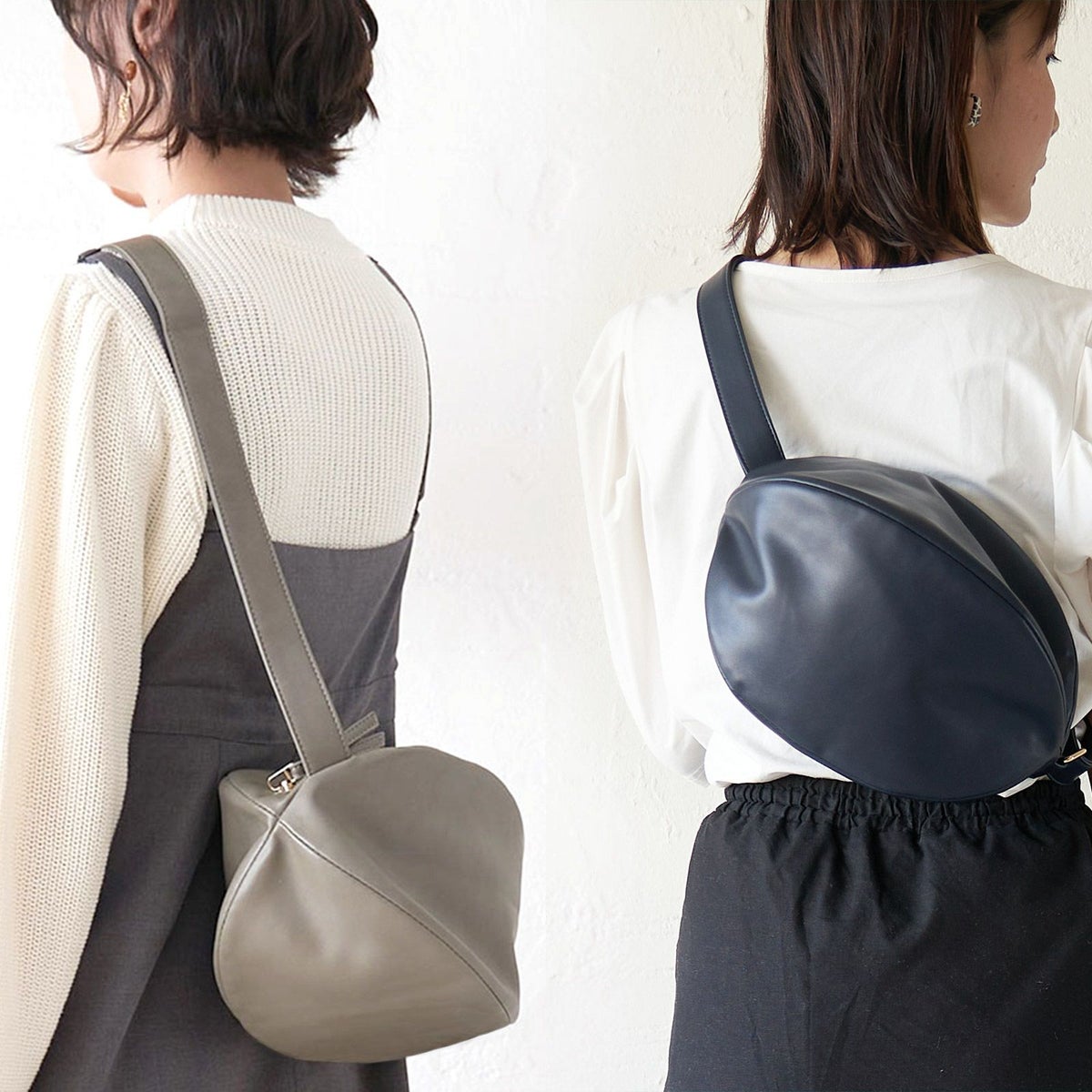 ショルダーバッグMころんとポーチPUレザー