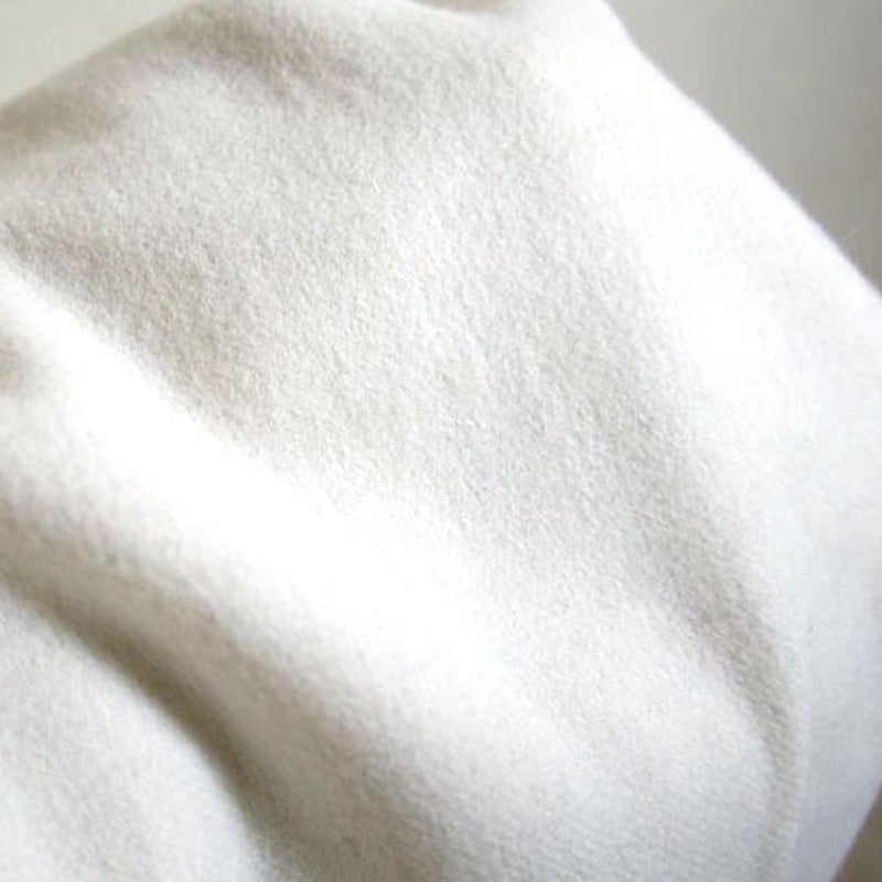 ウール100％大判ストール柔らかオフホワイト