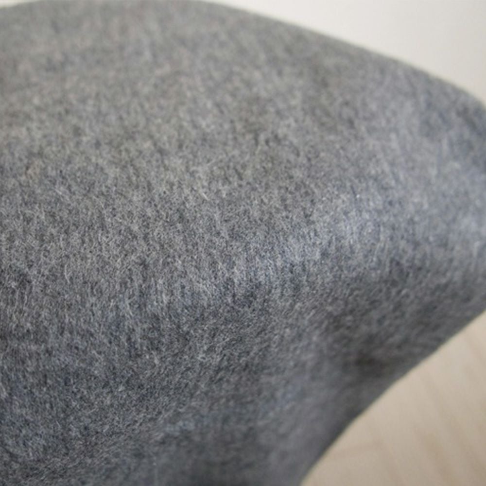 ウール100％大判ストール柔らかチャコールグレー