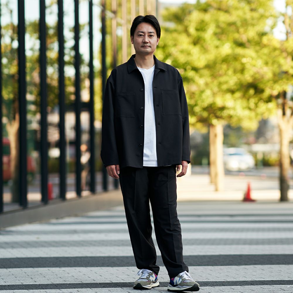 〈TM×UA〉メンズ　セットアップ　春夏　サイズO ブラック メンズスーツKOKUBO セットアップスーツ 清涼 ストレッチ サイズが