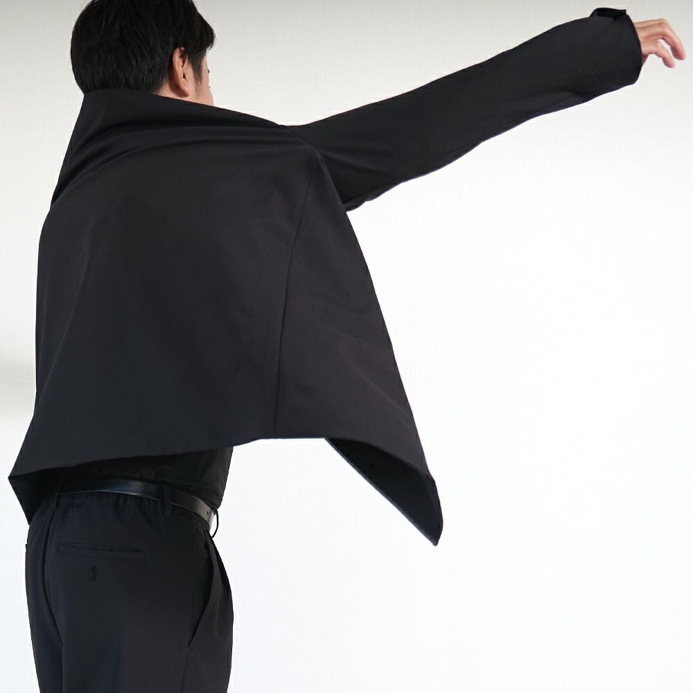 メンズストレッチジャケット黒ブラックフォーマル