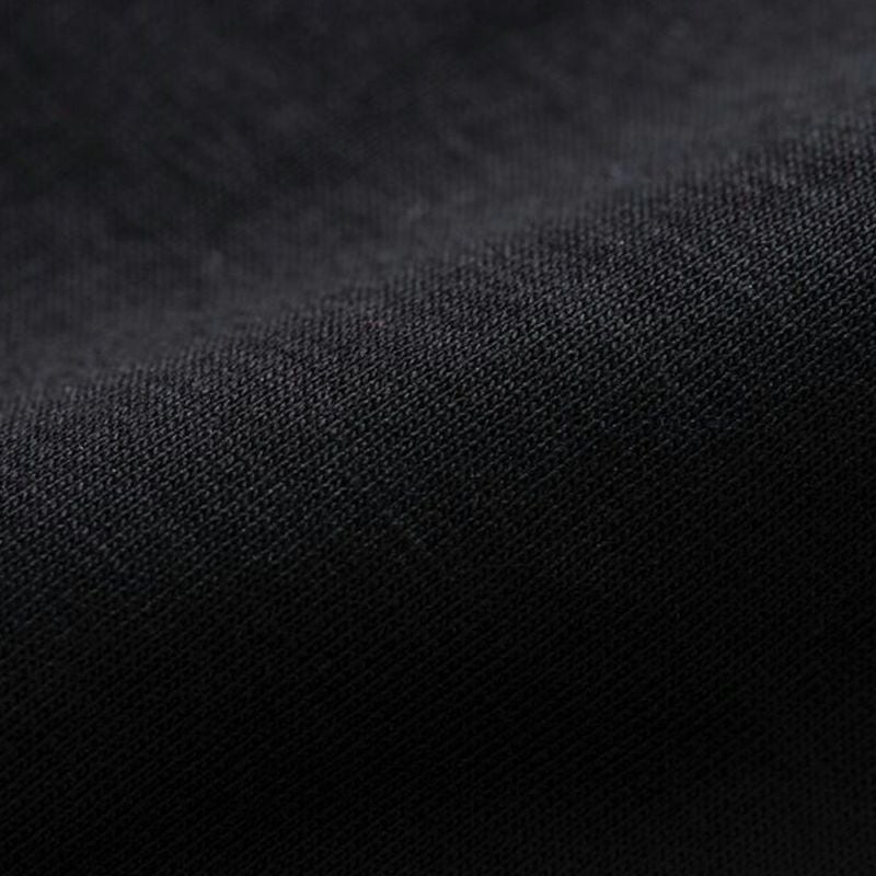 変形ドルマンTシャツシルケット加工ブラック