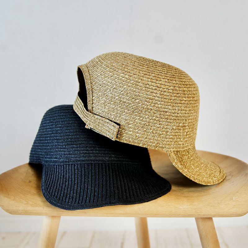 サイズ調整可能な大人の麦わらキャップ帽子ハイクキャップ