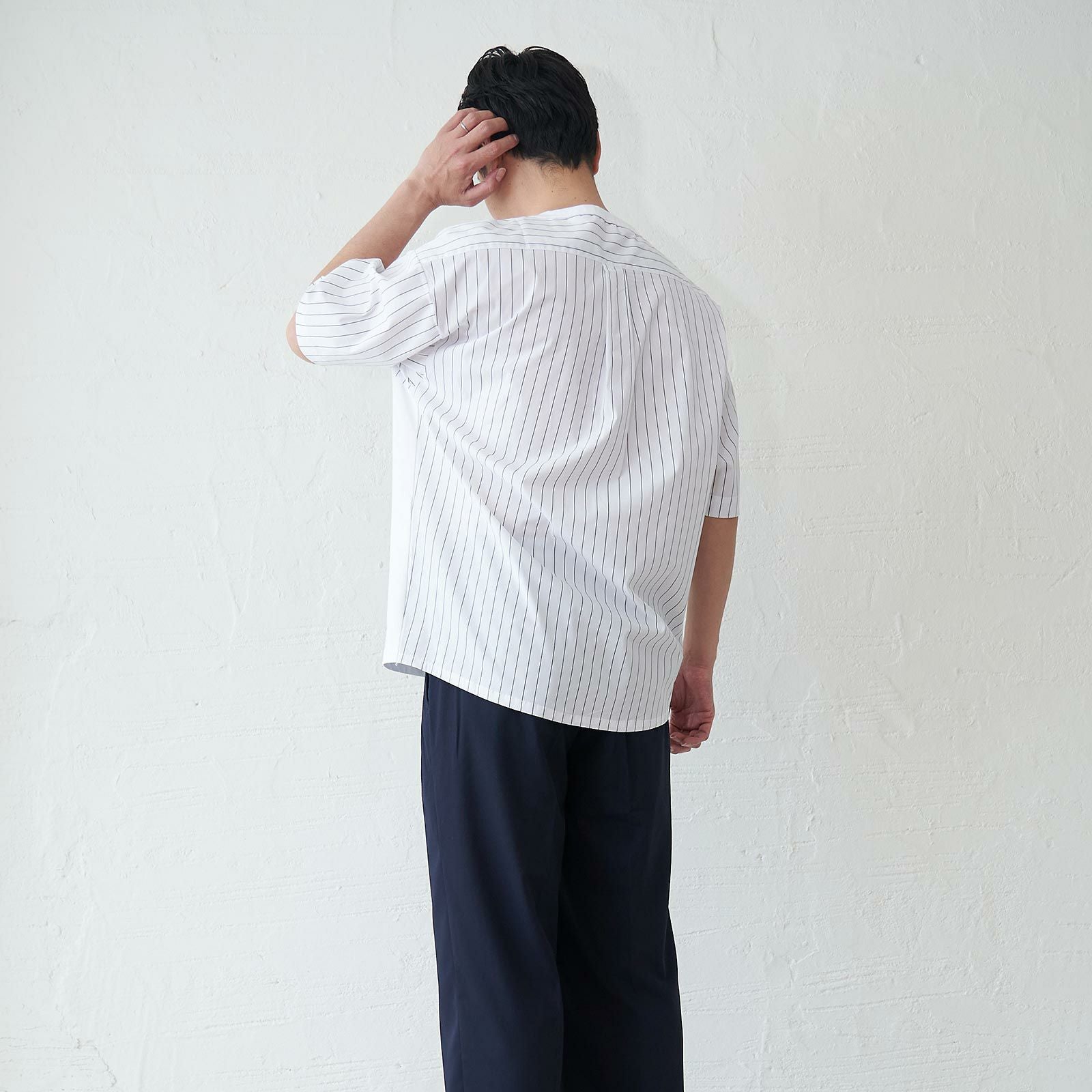MACHATT  タイドッキングシャツ（ホワイト） マチャットmachatt 完売品 タイドッキングシャツ ホワイト×ブラック