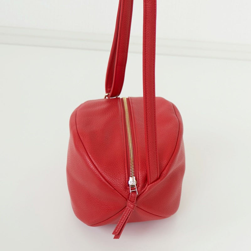 もりのがっこう ころんと丸いポシェット赤レッド ころんとポーチ