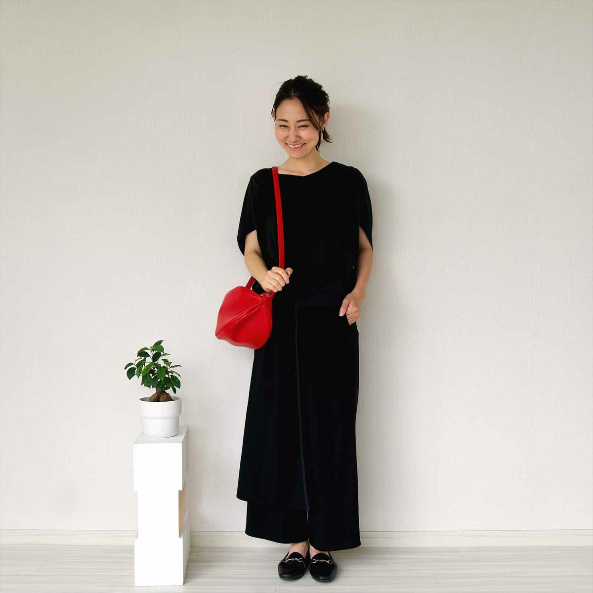 もりのがっこう ころんと丸いポシェット赤レッド ころんとポーチ