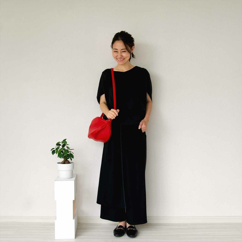 もりのがっこう ころんと丸いポシェット赤レッド ころんとポーチ