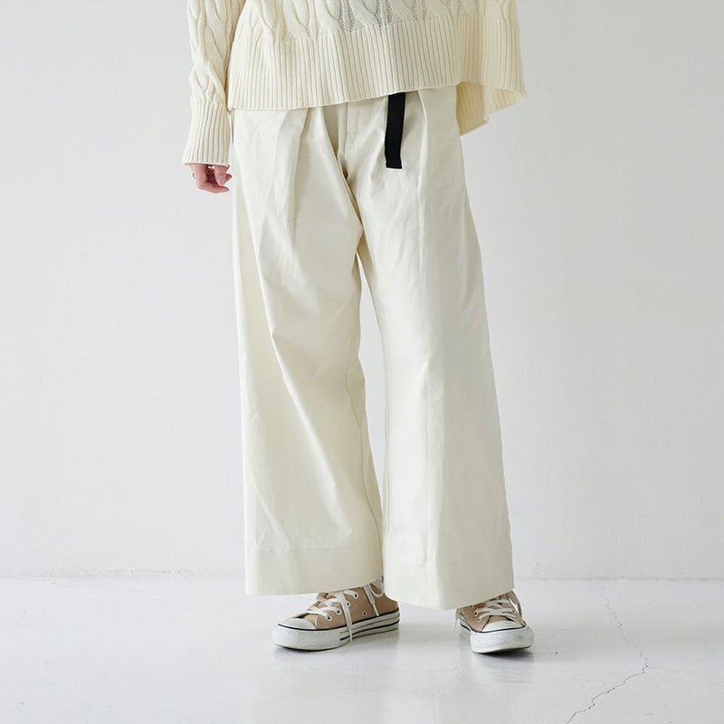 ベイカーパンツ白ホワイトレディース