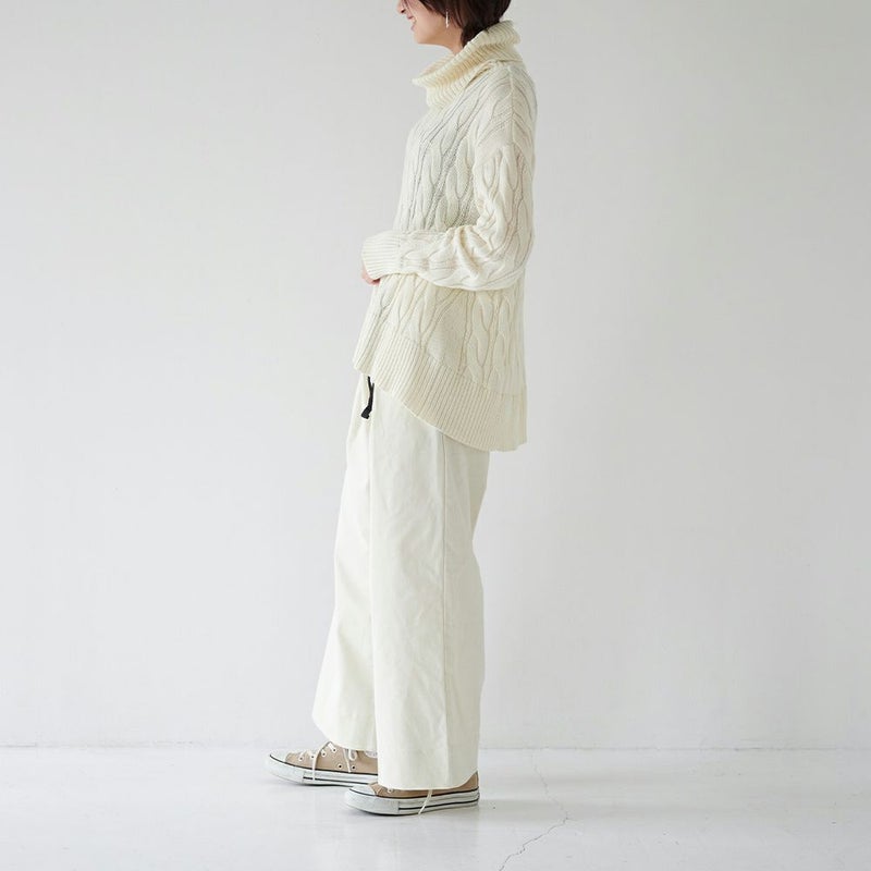 ベイカーパンツ白ホワイトレディース