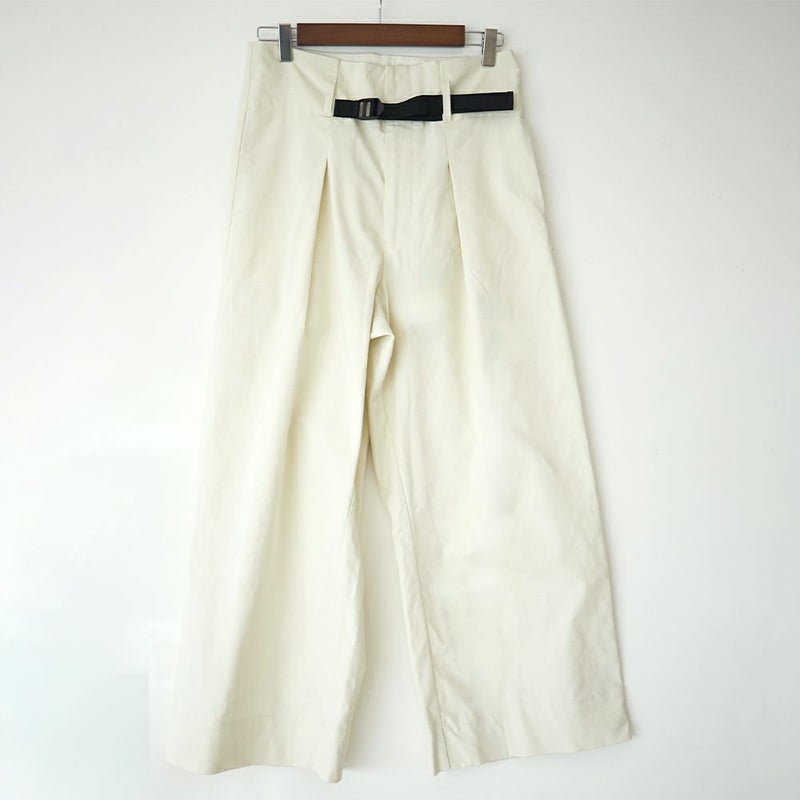 ベイカーパンツ白ホワイトレディース