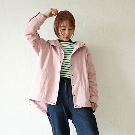 エーグル　撥水ハイキーパーカジャケット　マウンテンパーカー　ラベンダーピンク エーグル AIGLE 撥水 ハイキー パーカ ジャケット （ピンク