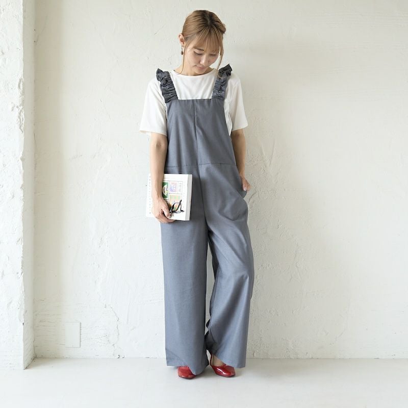 美品　かぐれ ＊ ウールサロペット パンツ グレー　フリーサイズ 000000000928-01.jpg?size=l&w=