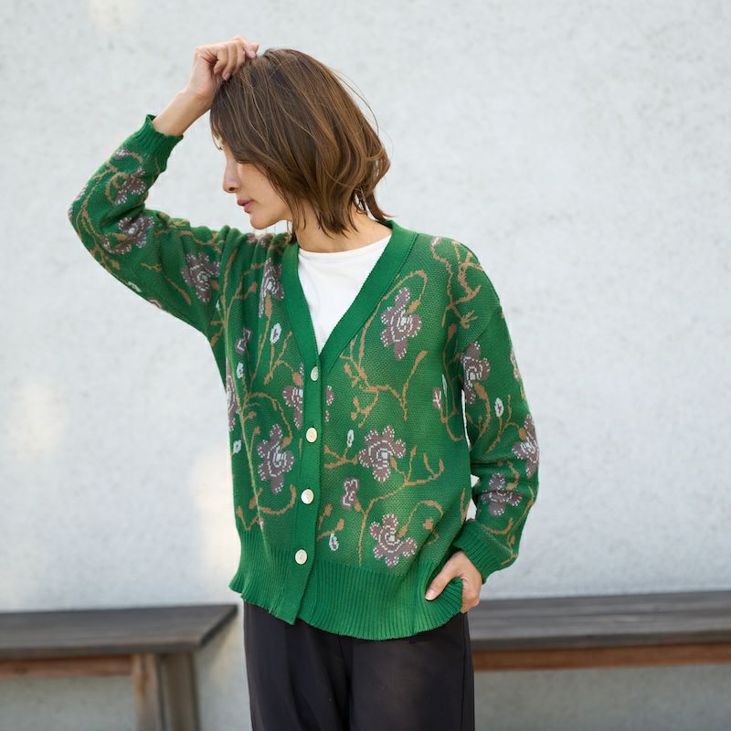 BoTT 花柄カーディガン グリーン 000000000947-03.jpg?size=l&w=