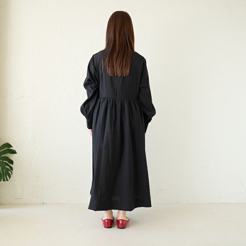 総丈116cm】小柄さんのレースが可愛いフォーマル長袖ワンピースドレス