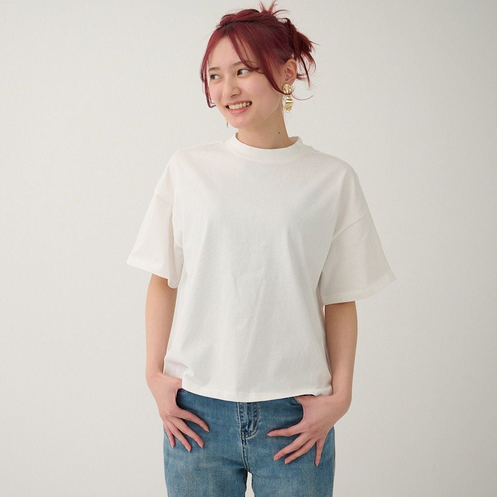 【完売新品未使用】apstudio コットン モック Tシャツ 白 AP STUDIO（エーピーストゥディオ）の「コットンモック Tシャツ（T