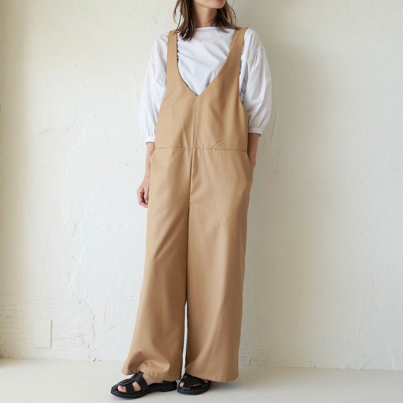 もりのがっこうサロペットパンツキャメル