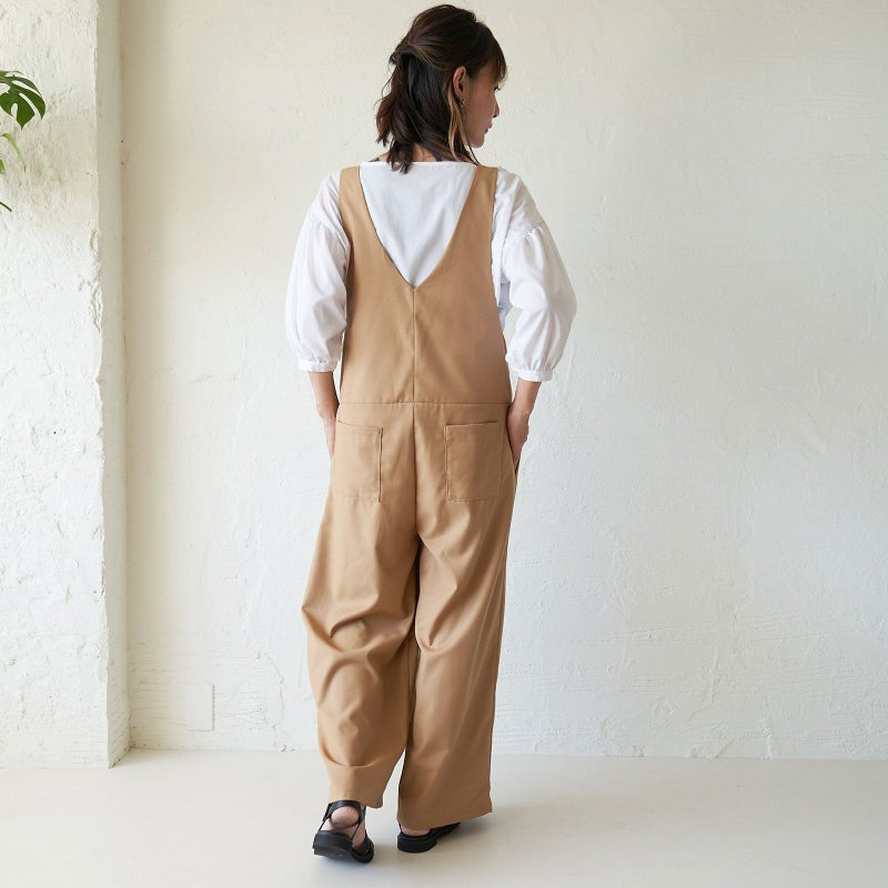 もりのがっこうサロペットパンツキャメル