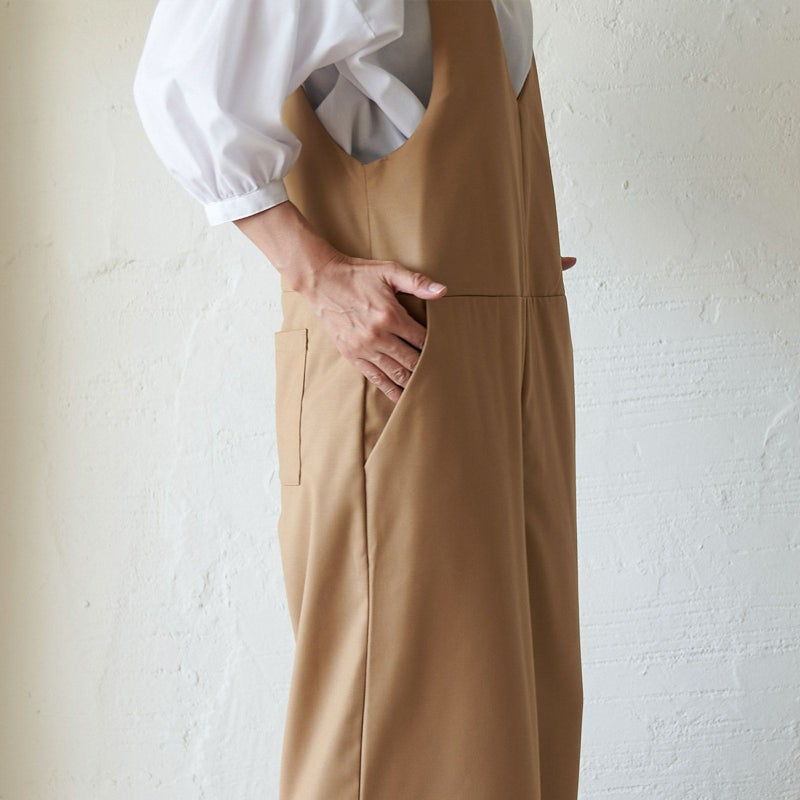 もりのがっこうサロペットパンツキャメル