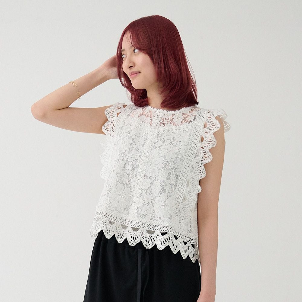 美品 Milly 豪華な総レース ブラウス 総レースボウタイブラウス｜MIIA ミーア 商品詳細｜ファッション通販