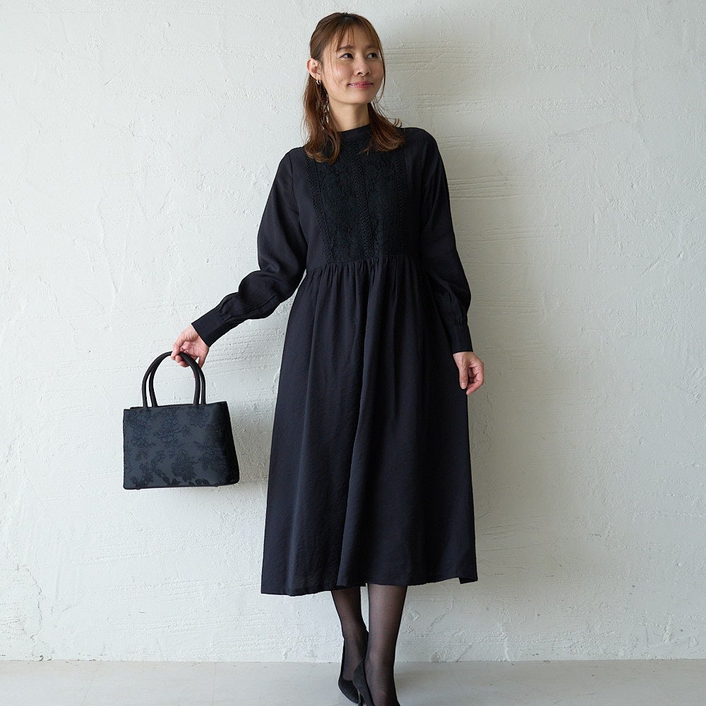 もりのがっこう大きめフォーマルバッグA4収納ブラック黒