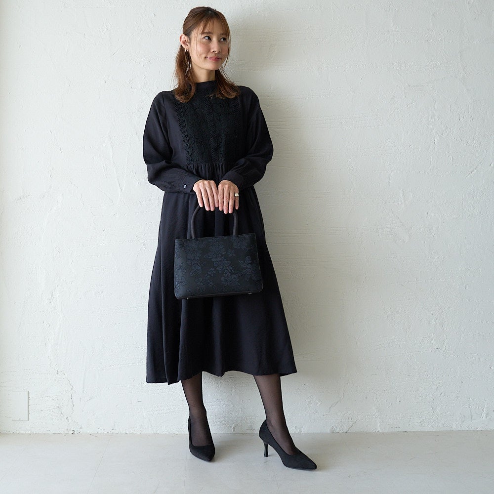 もりのがっこう大きめフォーマルバッグA4収納ブラック黒