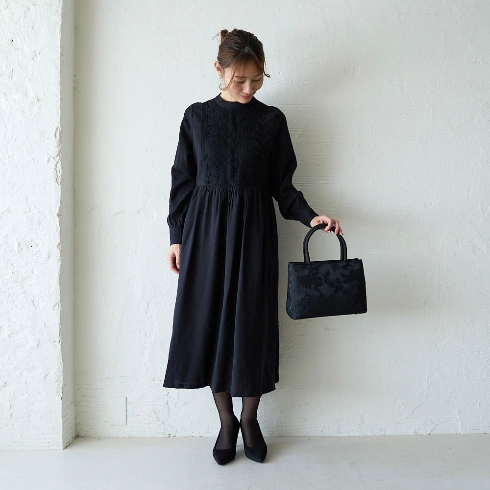 もりのがっこう大きめフォーマルバッグA4収納ブラック黒