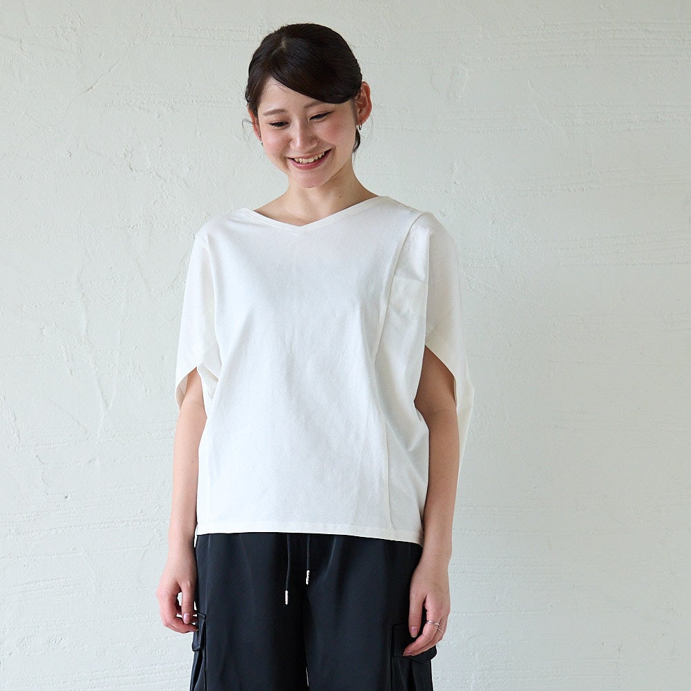 もりのがっこう 変形トップス ドルマンTシャツ