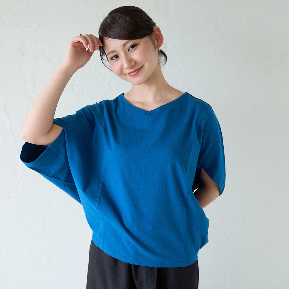 もりのがっこう 変形トップス ドルマンTシャツ