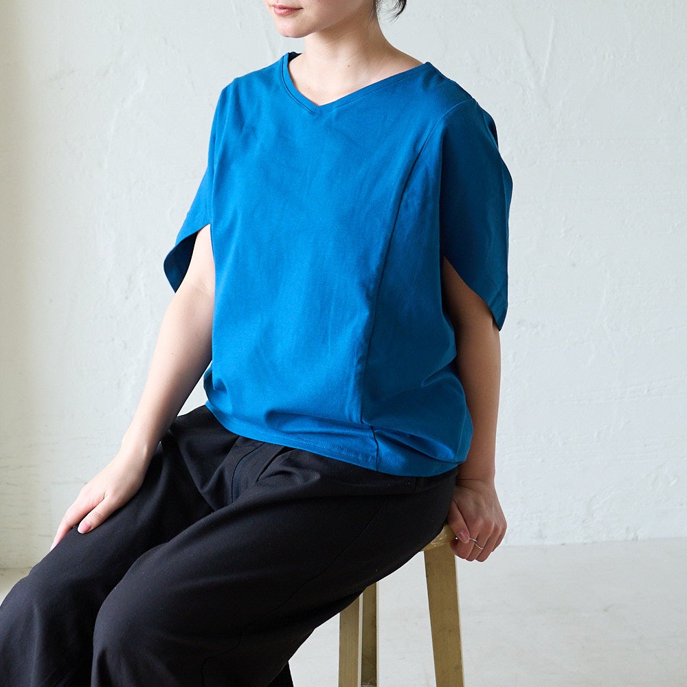 もりのがっこう 変形トップス ドルマンTシャツ