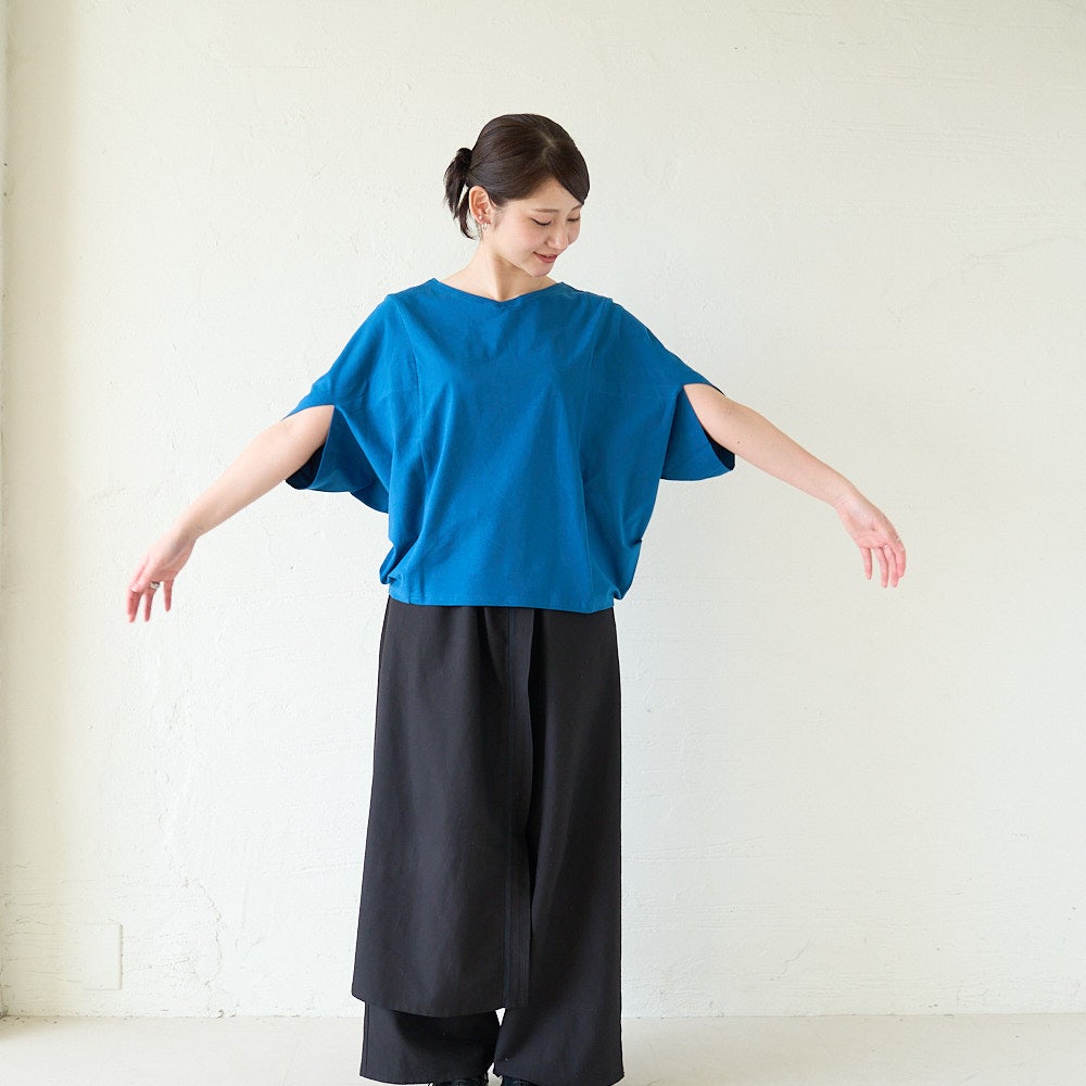 もりのがっこう 変形トップス ドルマンTシャツ