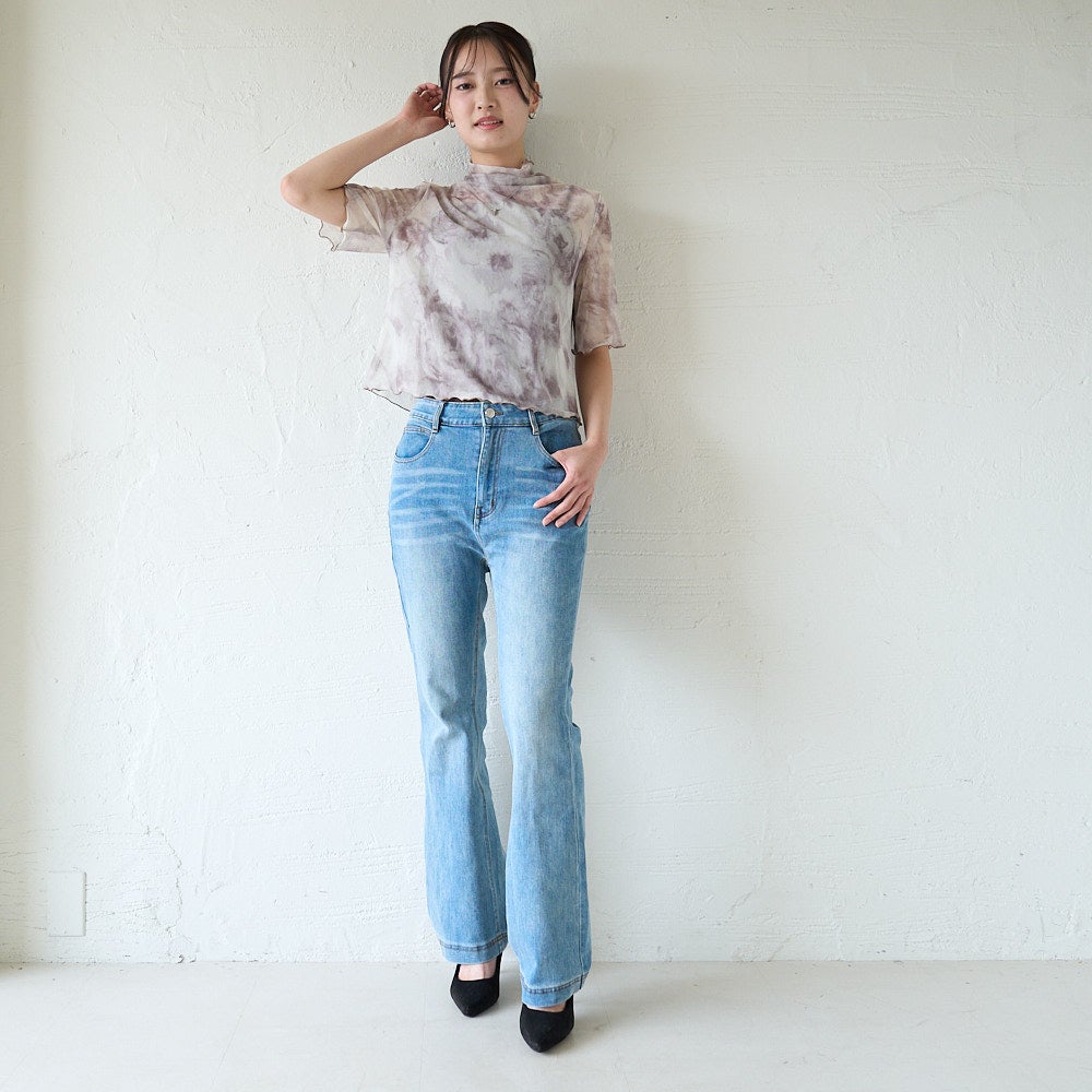 ワイドパンツ（ライトブルー）