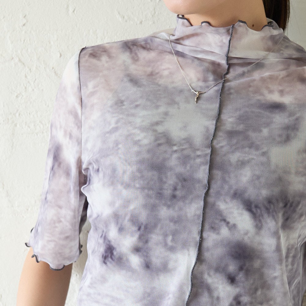 もりのがっこう大人のシアー柄ブラウス