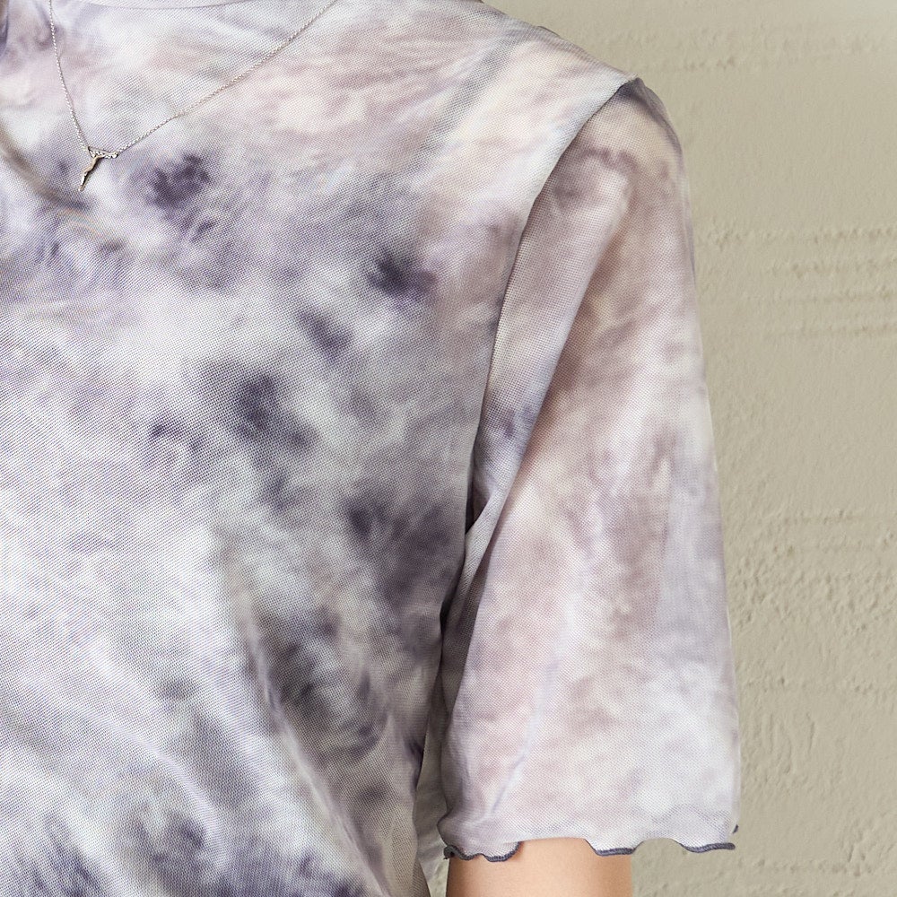 もりのがっこう大人のシアー柄ブラウス