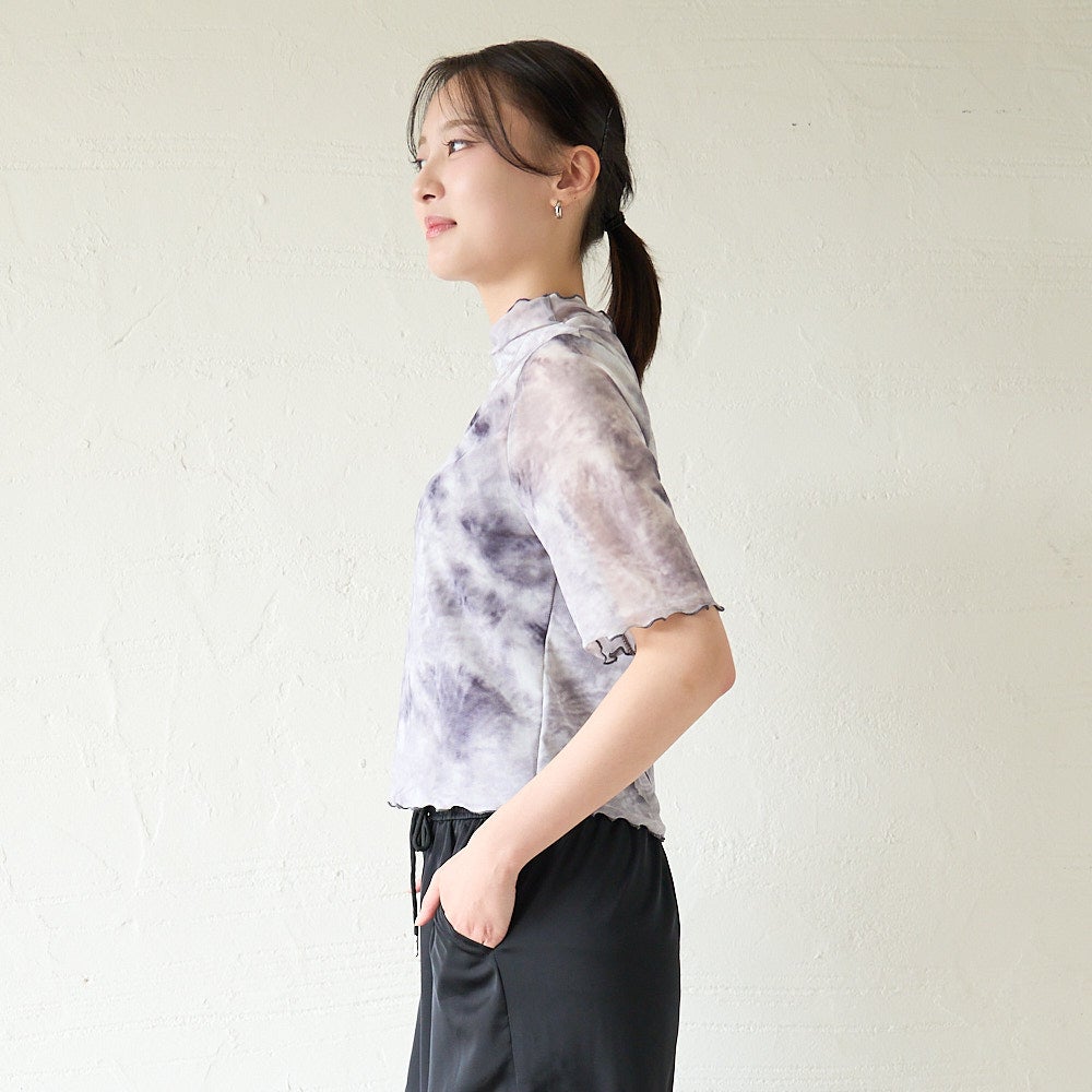 もりのがっこう大人のシアー柄ブラウス