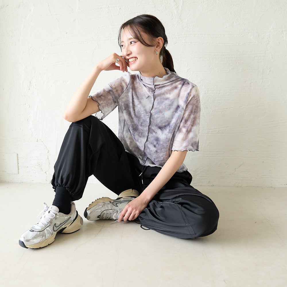 もりのがっこう大人のシアー柄ブラウス