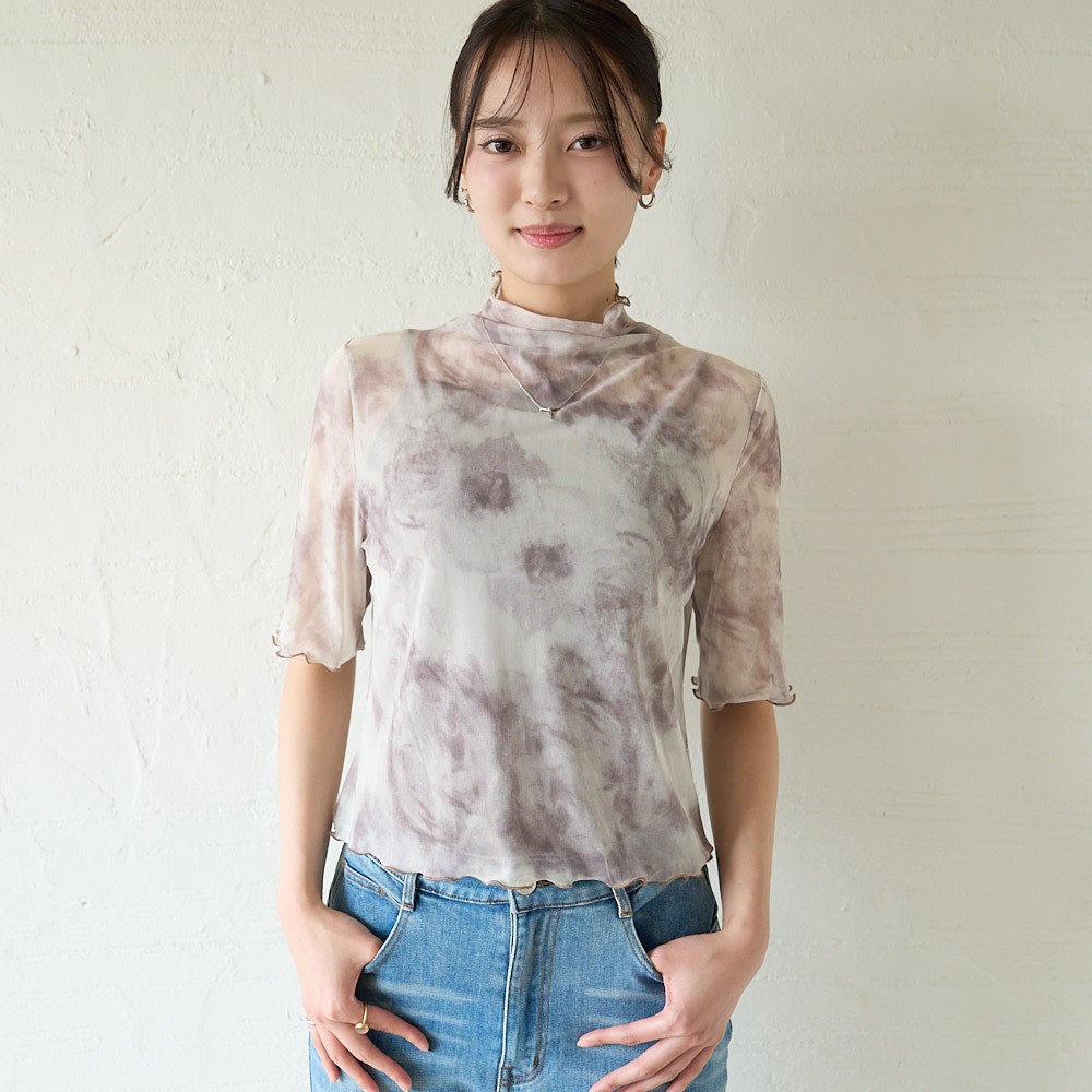 もりのがっこう大人のシアー素材ブラウス