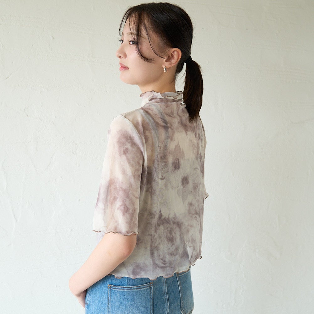 もりのがっこう大人のシアー素材ブラウス