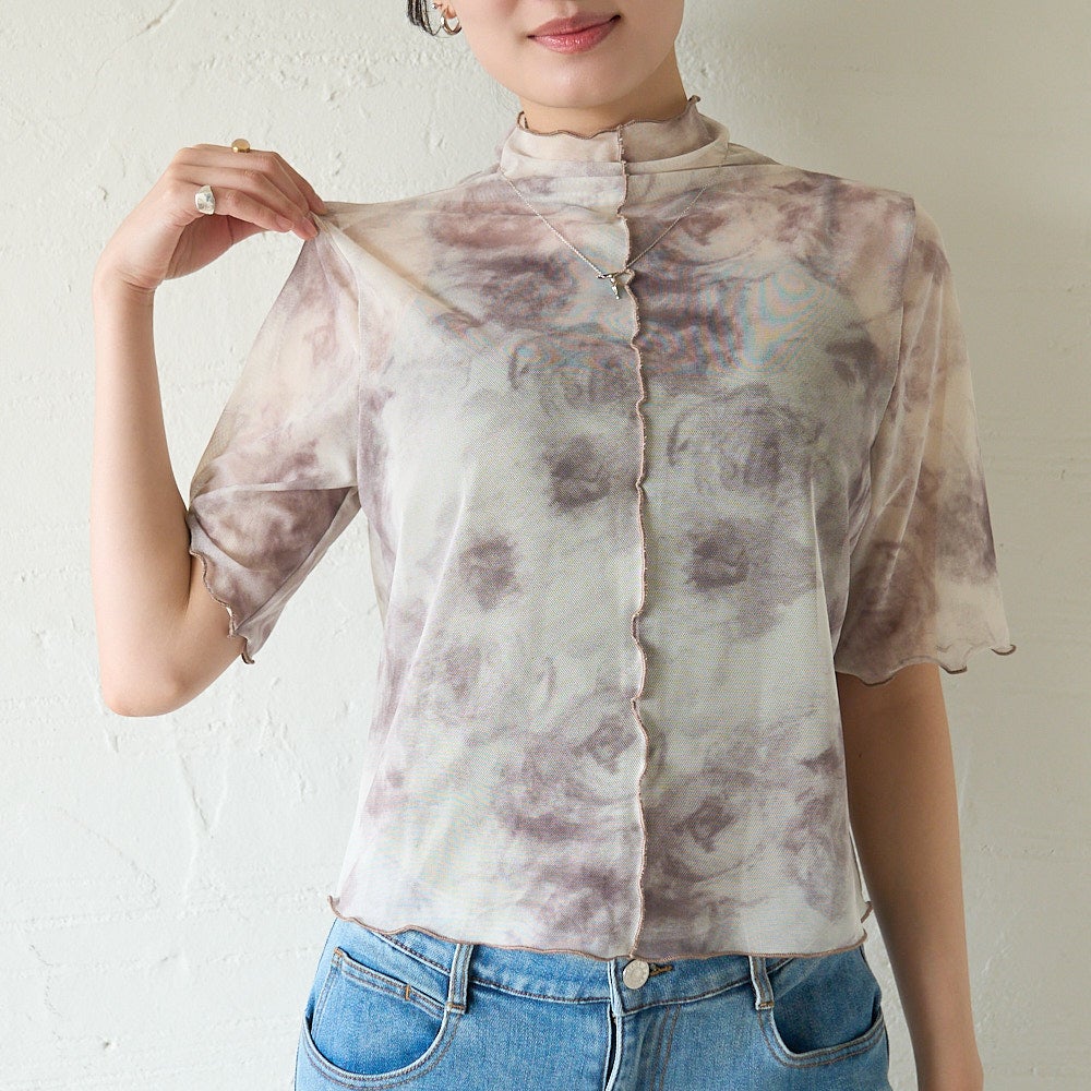 もりのがっこう大人のシアー素材ブラウス