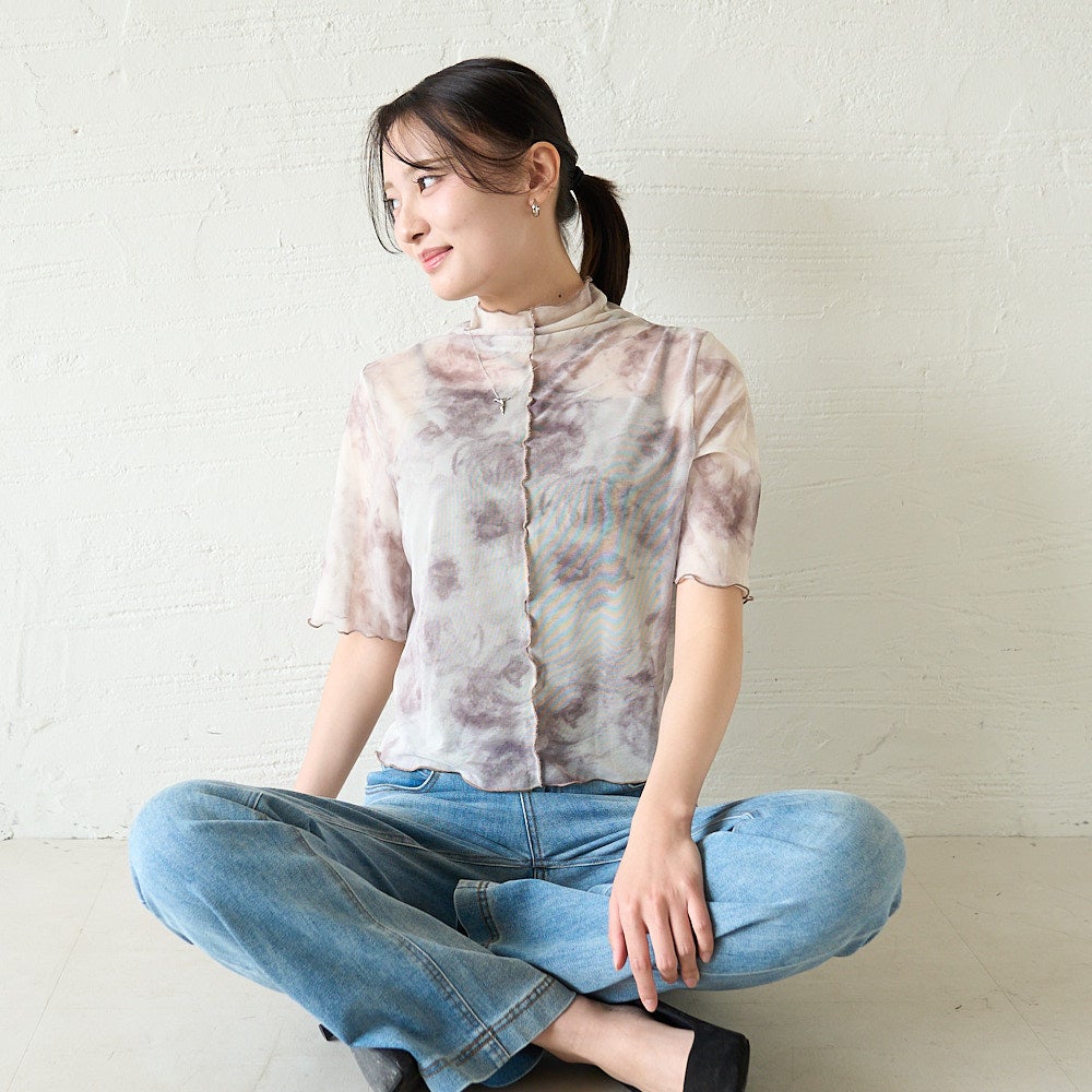 もりのがっこう大人のシアー素材ブラウス