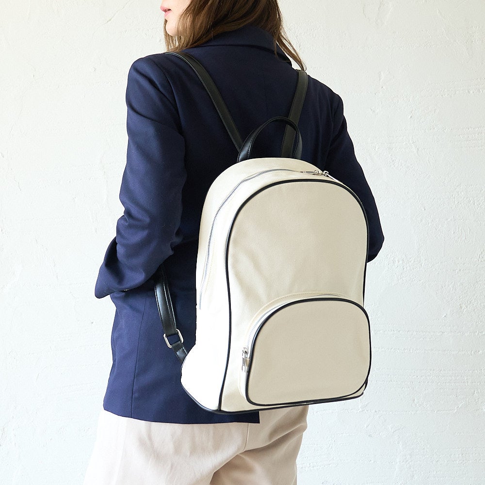 もりのがっこうキャンバスレザーリュック軽量