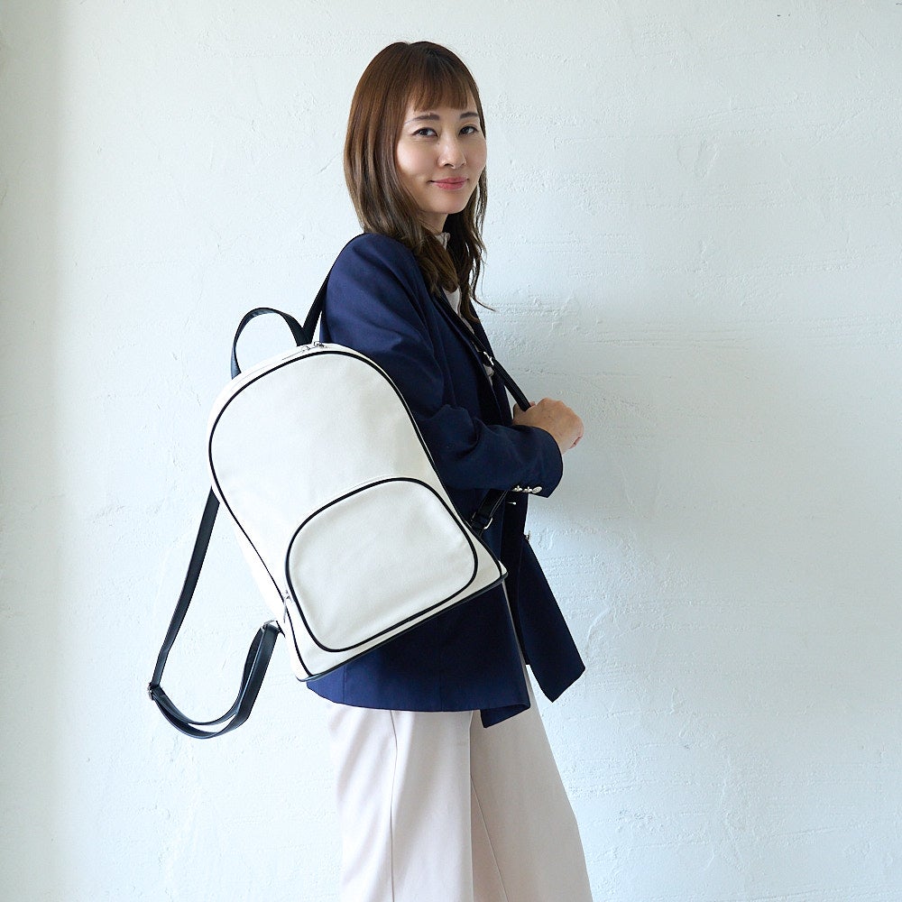 もりのがっこうキャンバスレザーリュック軽量