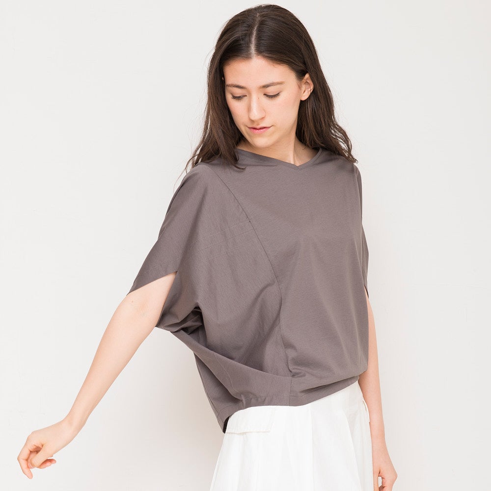 もりのがっこう 変形トップス ドルマンTシャツ