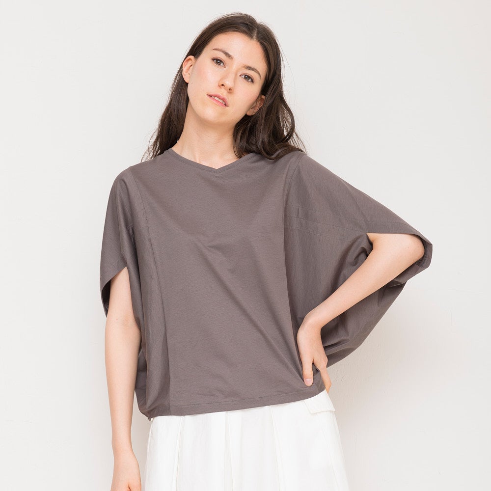もりのがっこう 変形トップス ドルマンTシャツ