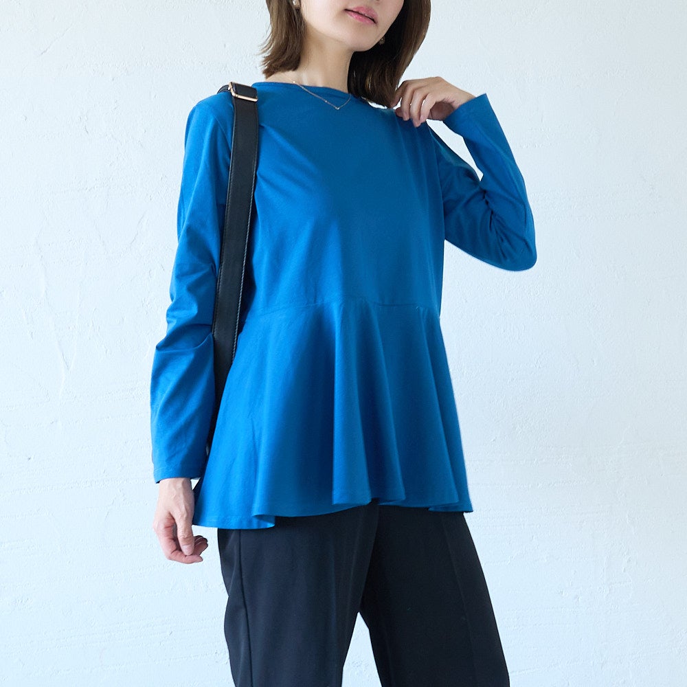 “もりのがっこう　ペプラムシルエット　ロングTシャツレディース"