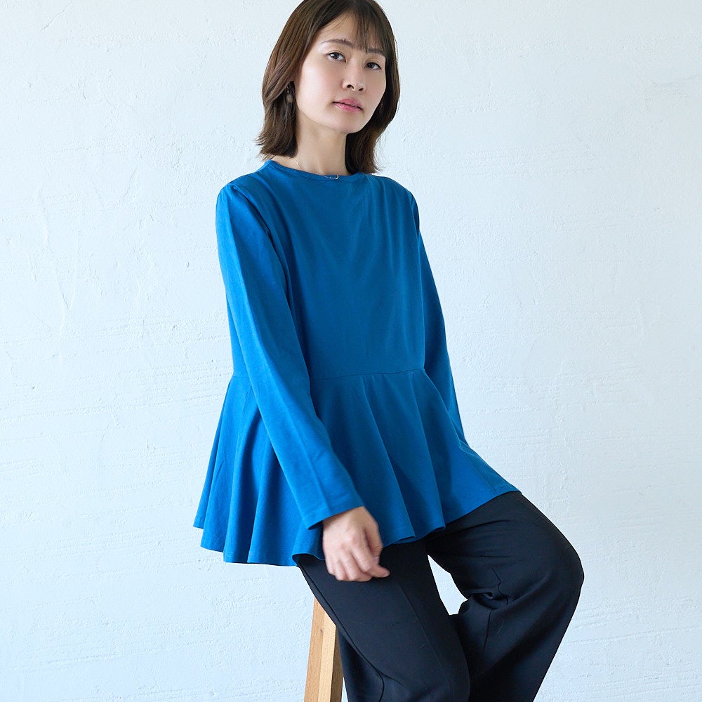 もりのがっこうペプラムシルエット　ロングTシャツレディース
